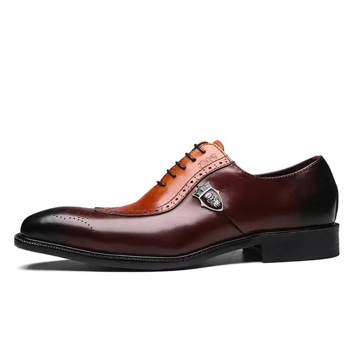 Chaussures habillées Oxford Brogue classiques pour hommes