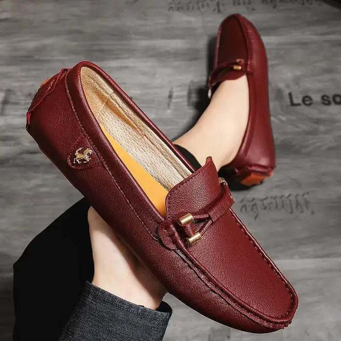 Chaussures provoqué formelles en cuir pour hommes