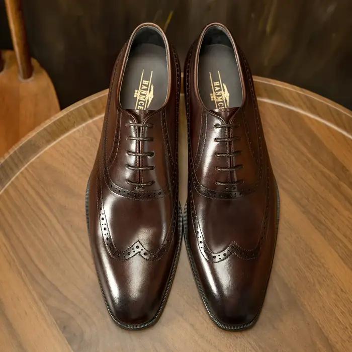 Brogue-Chaussures provoqué décontractées pour hommes