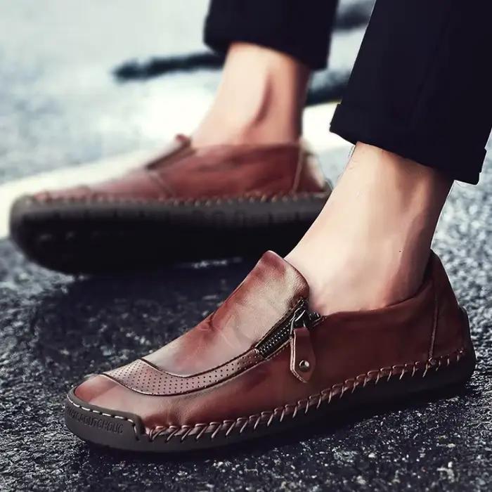 Chaussures en cuir faites à la main pour hommes, mocassins de haute qualité, confortables, à semelle souple, de marche, offre spéciale, chaussures de conduite, nouvelle collection