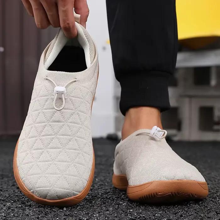 Chaussures en maille large minimaliste et unisexe pour une marche confortable et les activités de plein air décontractées avec semelles souples adaptées aux voyages