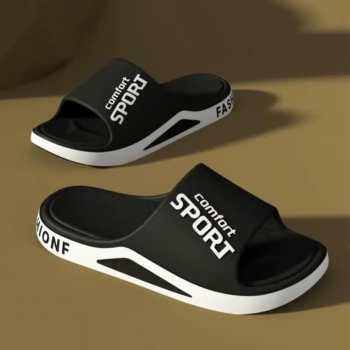 Mode hommes sandales été EVA confortable anti-dérapant semelles souples maison pantoufles pour intérieur extérieur porter respirant douche toboggan