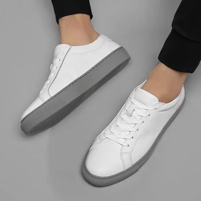 Chaussures pour hommes en cuir véritable italien 2025