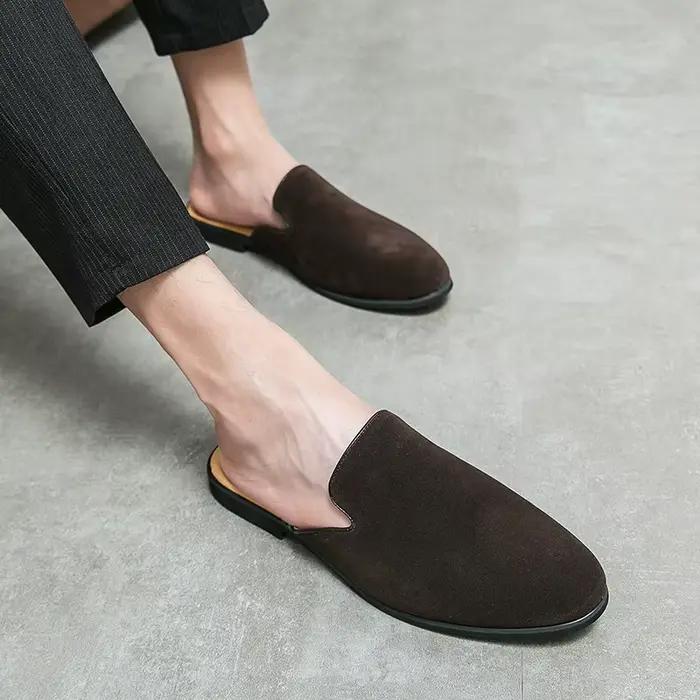 Chaussures en daim à l'offre elles souples pour hommes