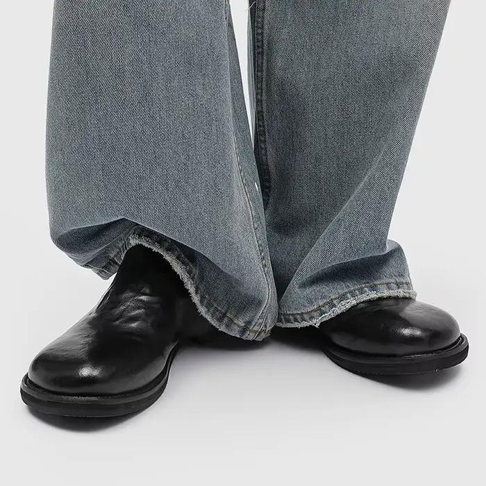 Mules décontractées YEISNDOO en cuir fendu pour homme, respirantes, confortables et durables, parfaites pour les journées chaudes et les sorties décontractées