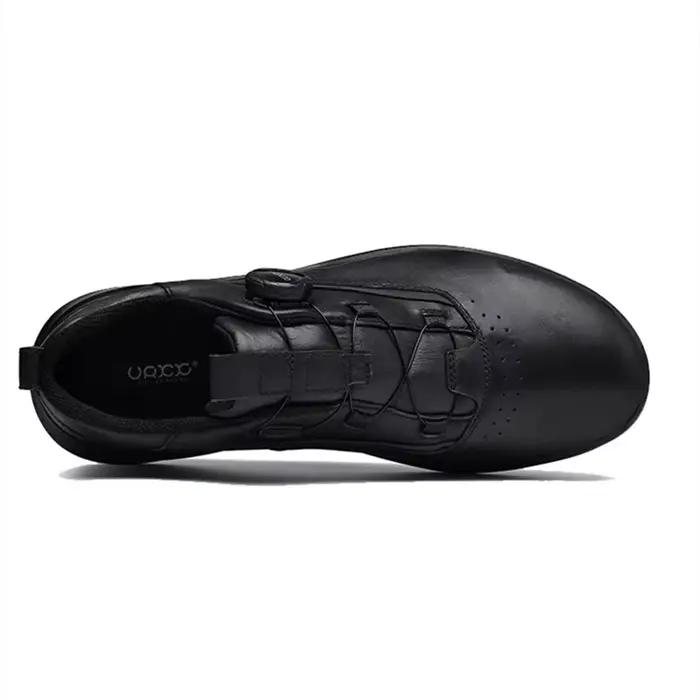 Nouvelles chaussures pour hommes en cuir véritable chaussures décontractées Cool noir plat Skateboard chaussures rue mode Sneaker