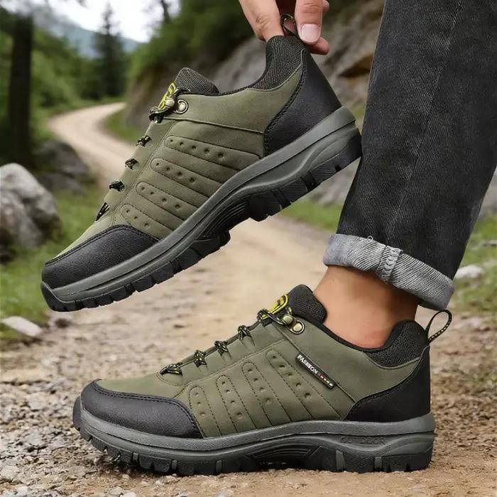 Chaussures de randonnée pour hommes imperméables en plein air basses bottes
