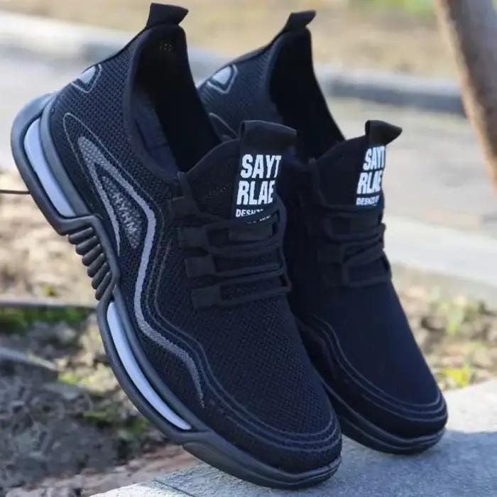 Chaussures de tennis respirantes pour hommes en coton et plastique pour extérieur et pelouse occasions spéciales de sport