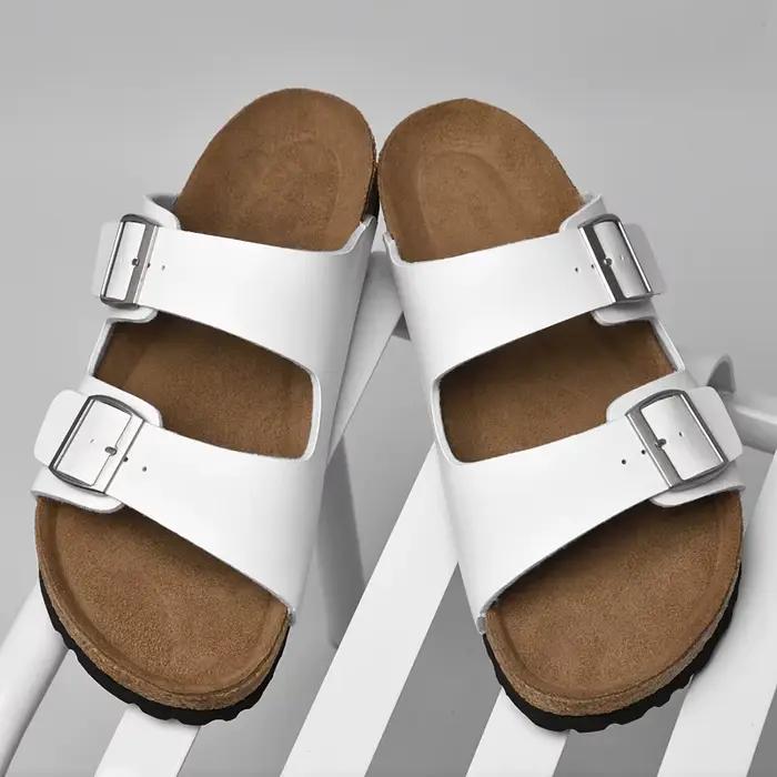 Homme décontracté en cuir sandale pour hommes plage respirant antidérapant sandales concepteur plat chaussures de créateur confortable pantoufle originale été