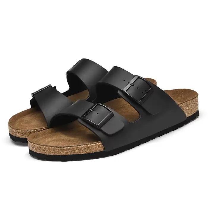 Homme décontracté en cuir sandale pour hommes plage respirant antidérapant sandales concepteur plat chaussures de créateur confortable pantoufle originale été
