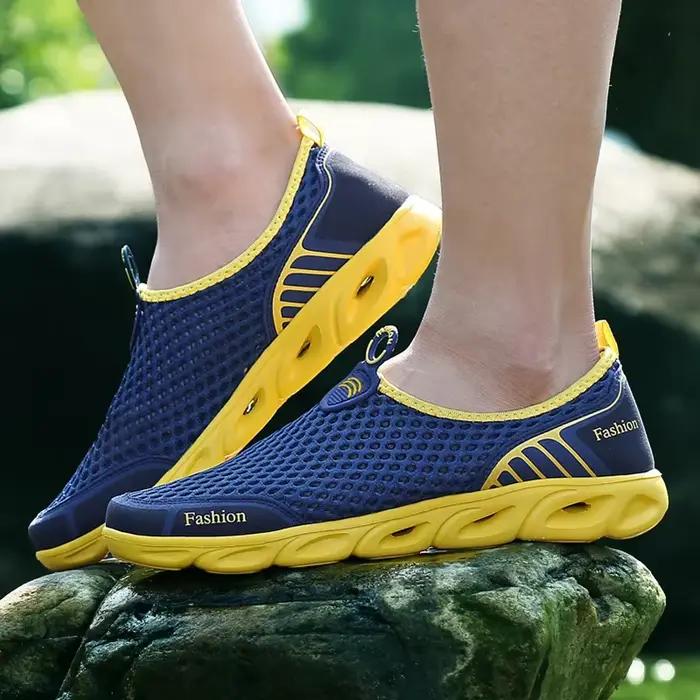 Hommes sandales séchage rapide randonnée Wading chaussures en plein air baskets antidérapantes respirant