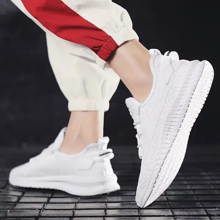 Chaussures tissées homme 2025 baskets de sport haute qualité respirantes pour homme polyvalentes activités sportives confortables