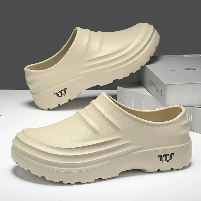 Sandales antidérapantes homme classiques pour extérieur imperméables et confortables pointure 36 à 48 pour travaux et loisirs