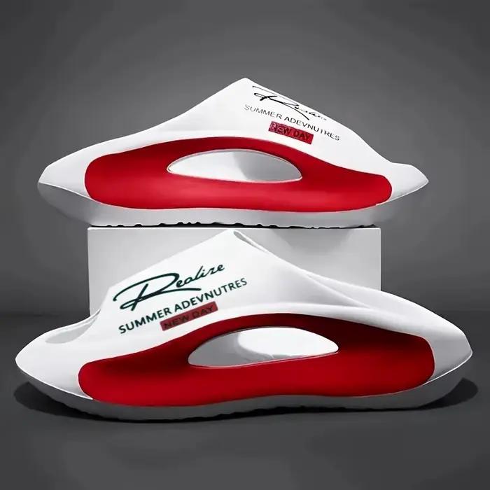 Sandales légères en EVA pour hommes | Design de dessin animé noir et blanc