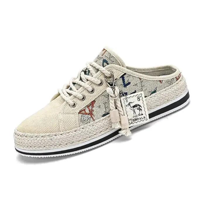 Mocassins décontractés respirants pour hommes – Nouvelle collection printemps-été – Style color block tendance – Talon plat polyvalent – Confortables pour le quotidien