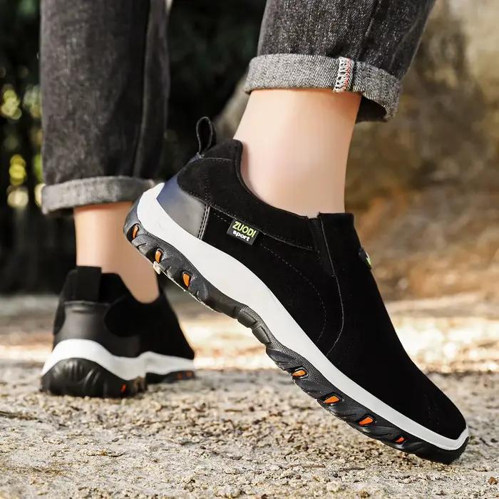Chaussures de sport décontractées en cuir PU pour hommes, chaussures de voyage d'alpinisme, légères et confortables, de marche, nouvelle collection