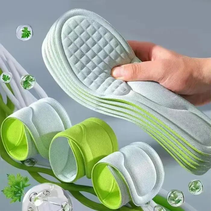 Semelle de chaussure Orth4WD pour hommes et femmes, mousse à mémoire de forme souple, dépistolet ant, absorbant la transpiration, semelle intérieure de massage, taille ajustable, 2 pièces