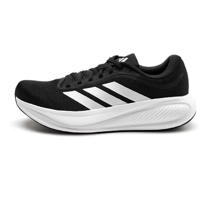 Adidas 2026s Nouvelles Chaussures de Course Respirantes en Maille Noires et Blanches Confortables Baskets Athlétiques Décontractées KJ1736 100% Authentiques
