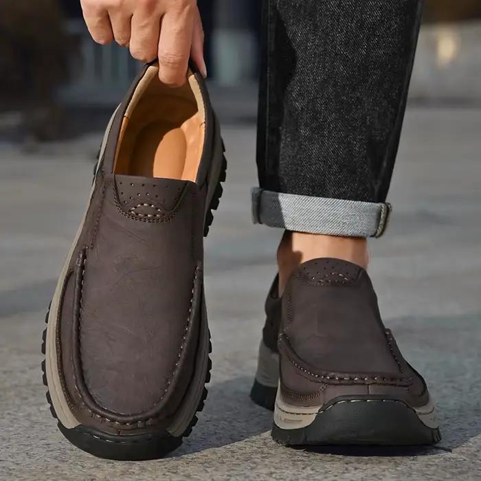 Marque hommes chaussures de haute qualité en cuir véritable