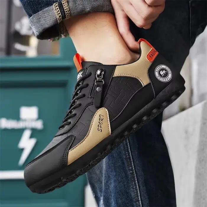 Chaussures en cuir PU pour hommes, baskets décontractées, chaussures de printemps, d'automne et d'hiver pour hommes, chaussures de marche confortables, athlétiques