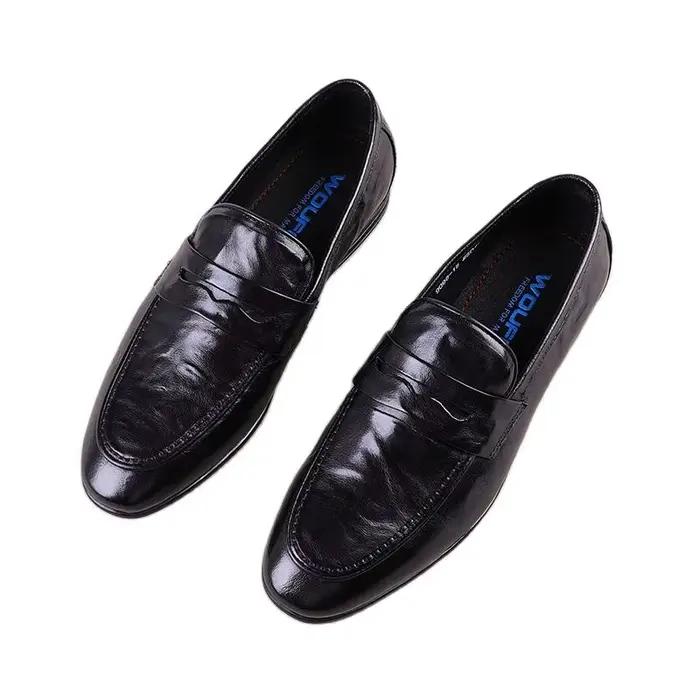 Style européen, chaussures de mariage haut de gamme. Ew Design avec cuir de luxe