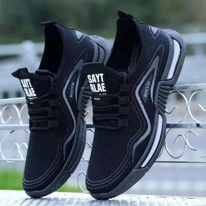 Chaussures pour hommes, baskets à enfiler tendance, chaussures de sport pour hommes, respirantes, po