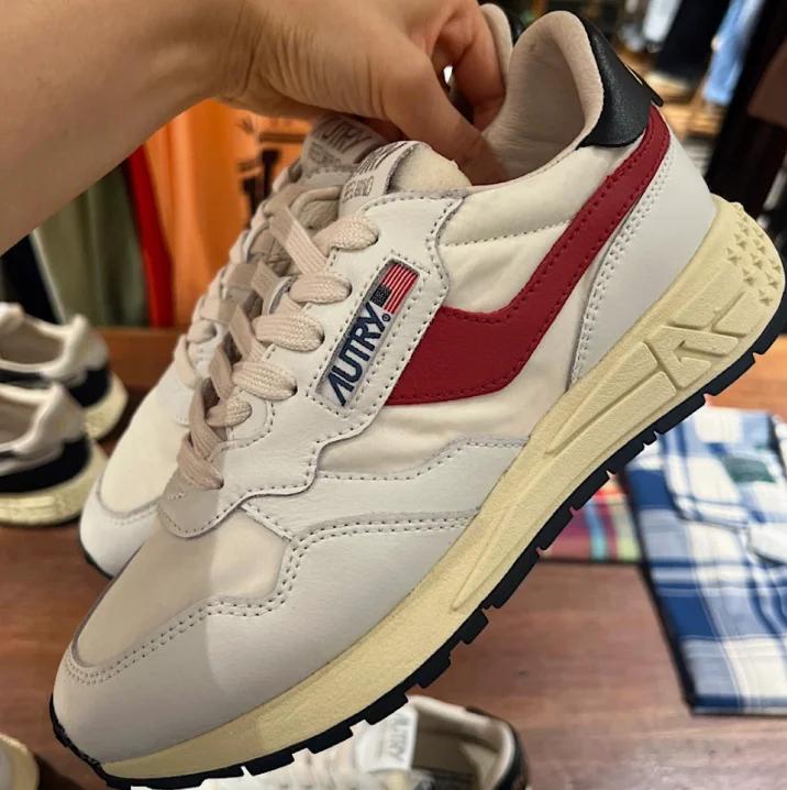 Chaussures de sport tendance 2026 KWUN AUTRY en cuir véritable respirant à lacets décontractées pour