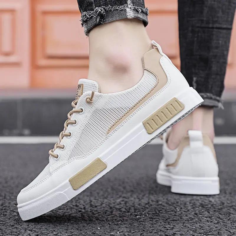 Baskets en maille respirante pour hommes, chaussures plates confortables pour hommes, mocassins lége